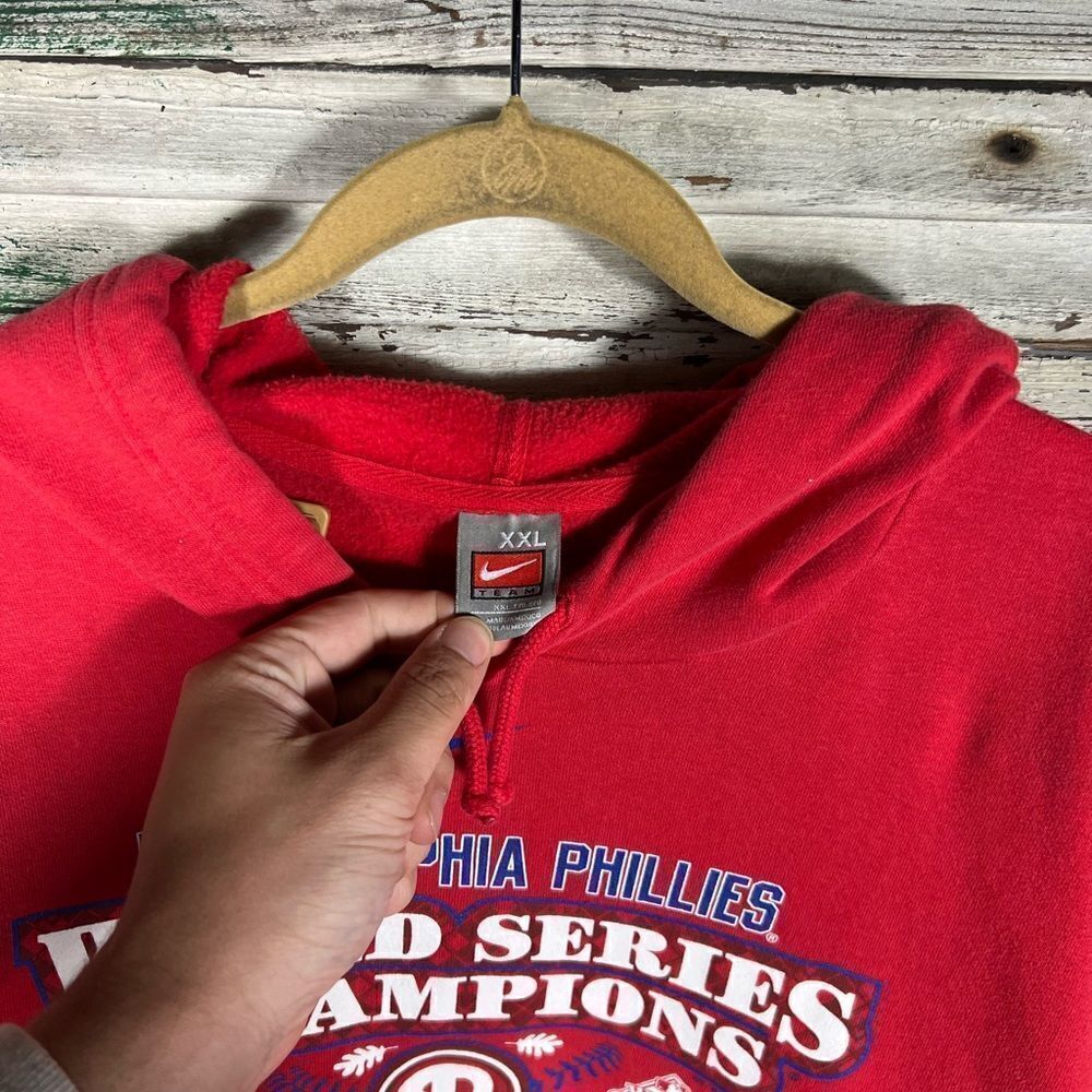 Vintage Philadelphia Phillies Nike Center Swoosh Hoodie - Picture 5 of 8